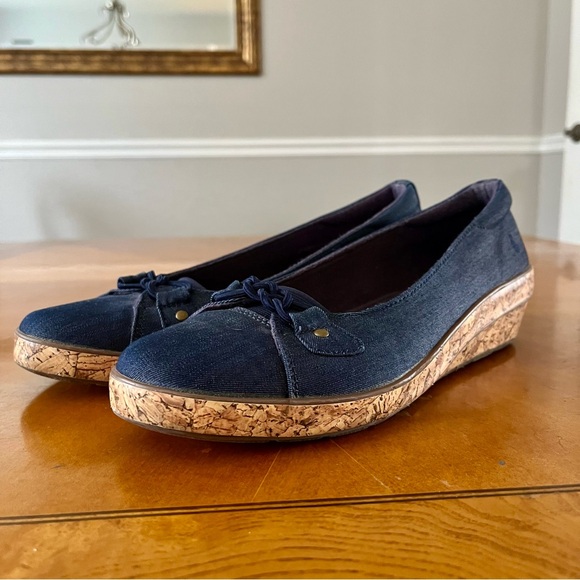 Keds Grasshoppers Ortholite wedge loafer Cushioned slip on Boat Shoe Wmns Sz 8M - Picture 4 of 10